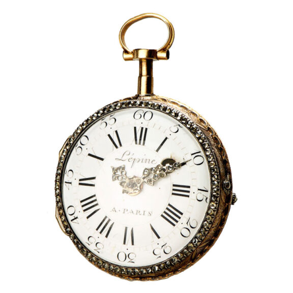 French silver verge skeletonized pocket watch Circa 1770 French silver verge skeletonized pocket watch Circa 1770