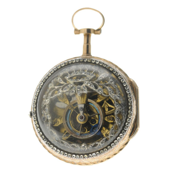 French silver verge skeletonized pocket watch Circa 1770 French silver verge skeletonized pocket watch Circa 1770