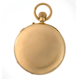 An English gold stopable centre seconds lever watch Circa 1888