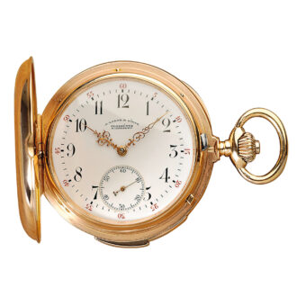 German gold quarter repeating pocket watch Circa 1885