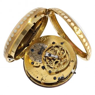 French gold watch with special enamelling technique Circa 1780
