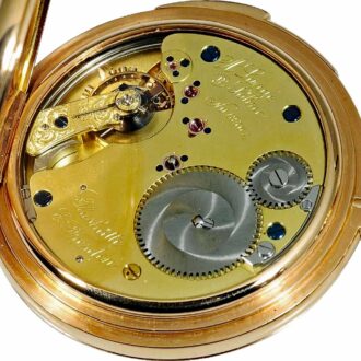 German gold quarter repeating pocket watch Circa 1885