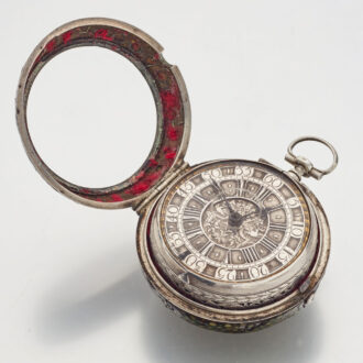 German silver pair cased hour repeating verge Circa 1690