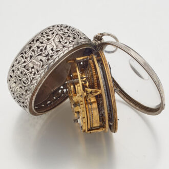 German silver pair cased hour repeating verge Circa 1690