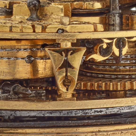 German silver pair cased hour repeating verge Circa 1690 German silver pair cased hour repeating verge Circa 1690