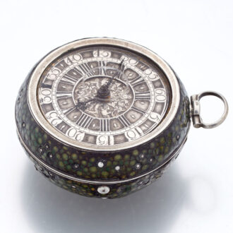 German silver pair cased hour repeating verge Circa 1690