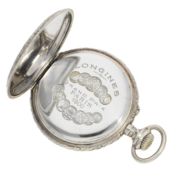 Swiss silver open faced lever Art Nouveau watch Circa 1910 Swiss silver open faced lever Art Nouveau watch Circa 1910