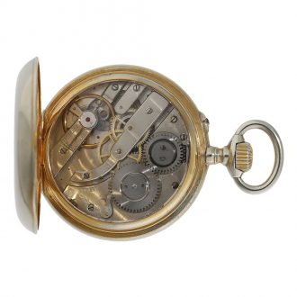 Beautifully preserved Swiss silvered pocket watch with jumping minute Circa 1910