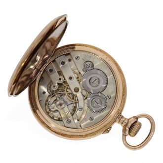 Swiss gold filled pocket watch based on the ‘Modernista’ patent Circa 1900