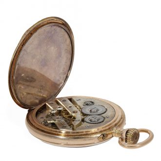 Swiss gold filled pocket watch based on the ‘Modernista’ patent Circa 1900