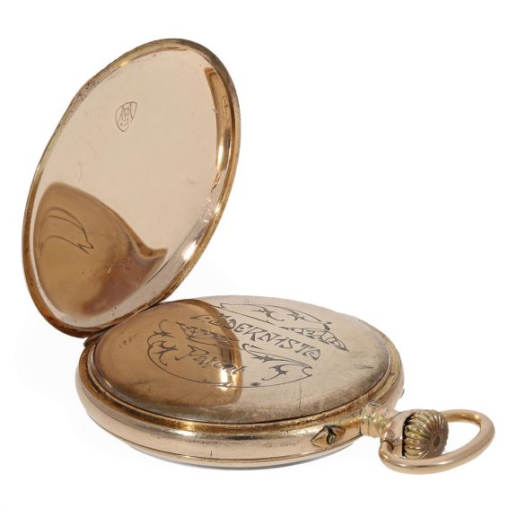 Swiss gold filled pocket watch based on the ‘Modernista’ patent Circa 1900 Swiss gold filled pocket watch based on the ‘Modernista’ patent Circa 1900