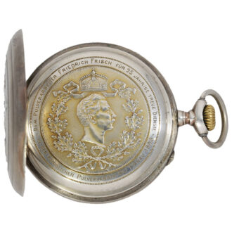 German silver Kaiser Wilhelm presentation watch Circa 1898