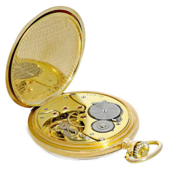 Swiss elegant 18 K gold Lépine lever pocket watch Circa 1930