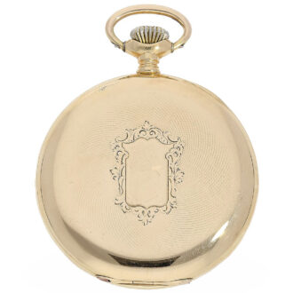 Swiss elegant 18 K gold Lépine lever pocket watch Circa 1930