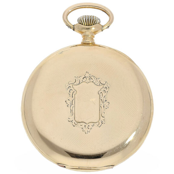 Swiss elegant 18 K gold Lépine lever pocket watch Circa 1930 Swiss elegant 18 K gold Lépine lever pocket watch Circa 1930