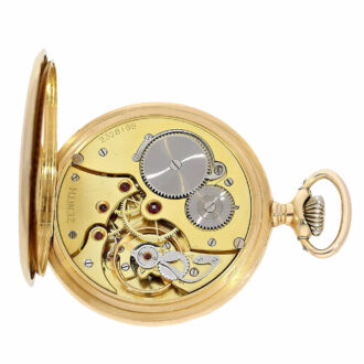 Swiss elegant 18 K gold Lépine lever pocket watch Circa 1930