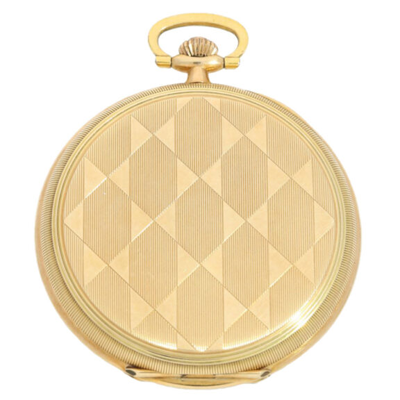American Art déco golden hunting case watch Circa 1925 American Art déco golden hunting case watch Circa 1925