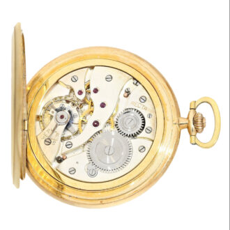 American Art déco golden hunting case watch Circa 1925