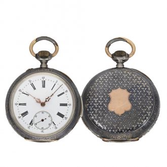 Swiss pocket watch repeater with le Coultre caliber Circa 1890