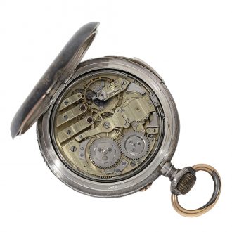 Swiss pocket watch repeater with le Coultre caliber Circa 1890