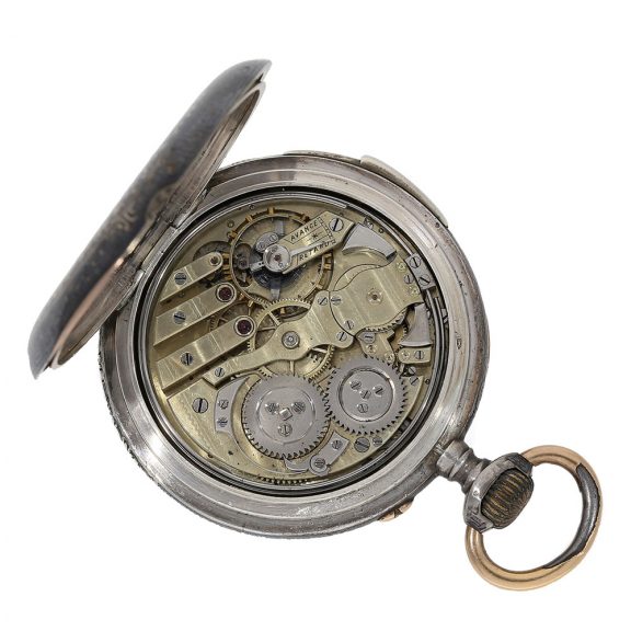 Swiss pocket watch repeater with le Coultre caliber Circa 1890 Swiss pocket watch repeater with le Coultre caliber Circa 1890