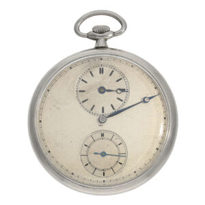 Icelandic stainless steel watch with regulator dial Circa 1930