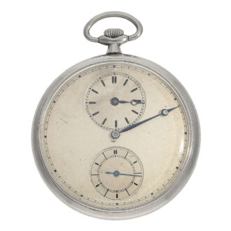 Icelandic stainless steel watch with regulator dial Circa 1930