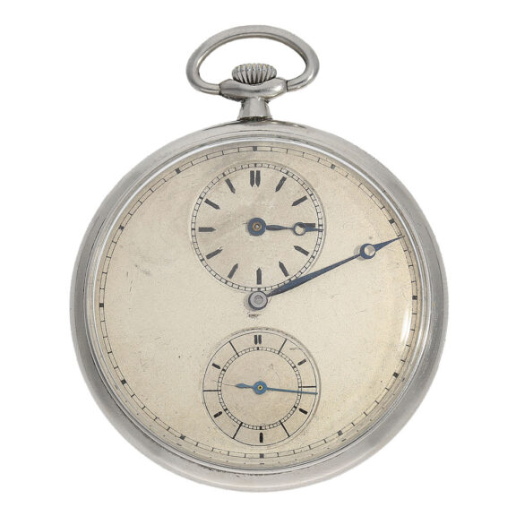 Icelandic stainless steel watch with regulator dial Circa 1930