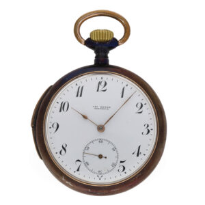 Swiss iron fine pocket watch with quarter repeater Circa 1910