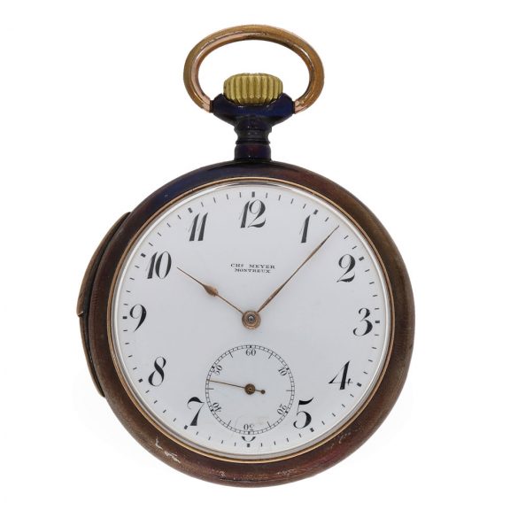 Swiss iron fine pocket watch with quarter repeater Circa 1910