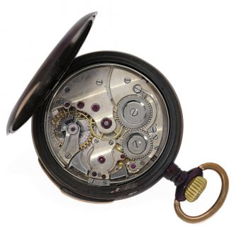 Swiss iron fine pocket watch with quarter repeater Circa 1910