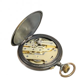 French gunmetal military 24 hour navigation watch Circa 1905 French gunmetal military 24 hour navigation watch Circa 1905