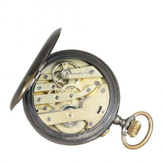 French gunmetal military 24 hour navigation watch Circa 1905 French gunmetal military 24 hour navigation watch Circa 1905