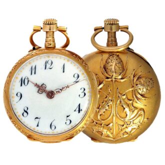Swiss fine Art Nouveau gold ladies watch Circa 1900