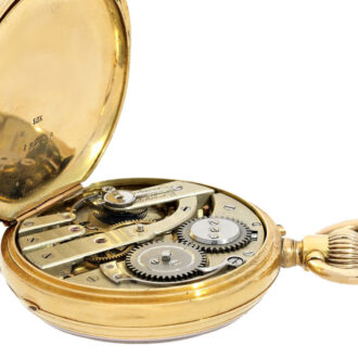 Swiss gold lever with fine monogram cartouche Circa 1875