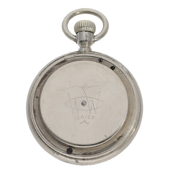 American metal open faced duplex with tourbillon Circa 1880 American metal open faced duplex with tourbillon Circa 1880
