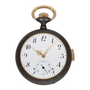 Swiss iron pocket watch with minute repeater Circa 1915
