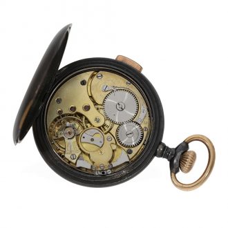 Swiss iron pocket watch with minute repeater Circa 1915