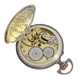 Swiss silver relief cased Eidgenössisches Schützenfest watch Circa 1910