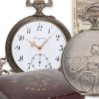 Swiss silver relief cased Eidgenössisches Schützenfest watch Circa 1910