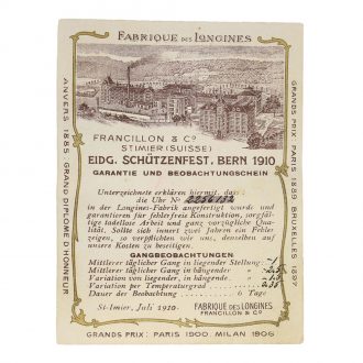 Swiss silver relief cased Eidgenössisches Schützenfest watch Circa 1910