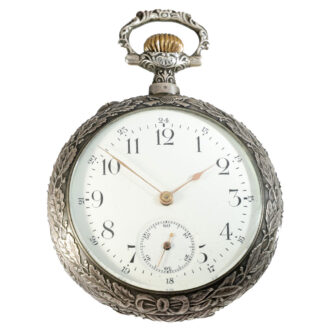 Swiss silver precision lever marksman's watch Circa 1898