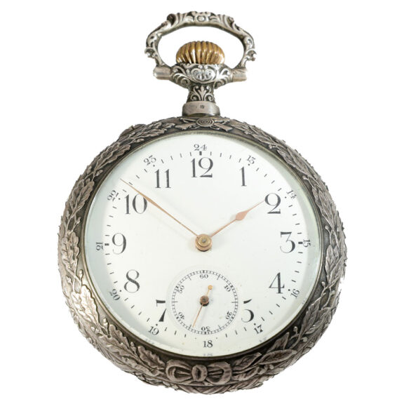 Swiss silver precision lever marksman's watch Circa 1898