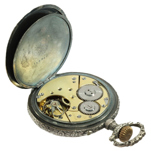 Swiss silver precision lever marksman's watch Circa 1898 Swiss silver precision lever marksman's watch Circa 1898