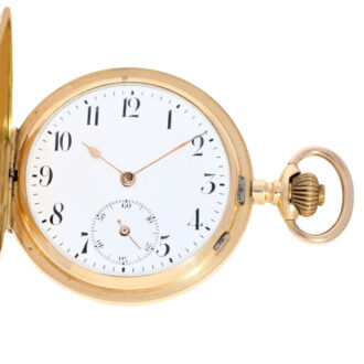 A German 14 carat pink gold lever pocket watch Circa 1900