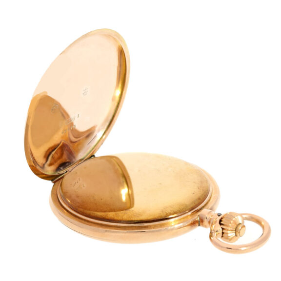 A German 14 carat pink gold lever pocket watch Circa 1900 A German 14 carat pink gold lever pocket watch Circa 1900