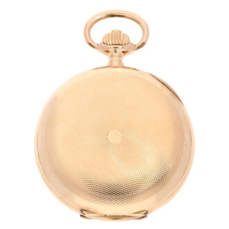 A German 14 carat pink gold lever pocket watch Circa 1900