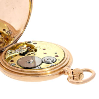 A German 14 carat pink gold lever pocket watch Circa 1900