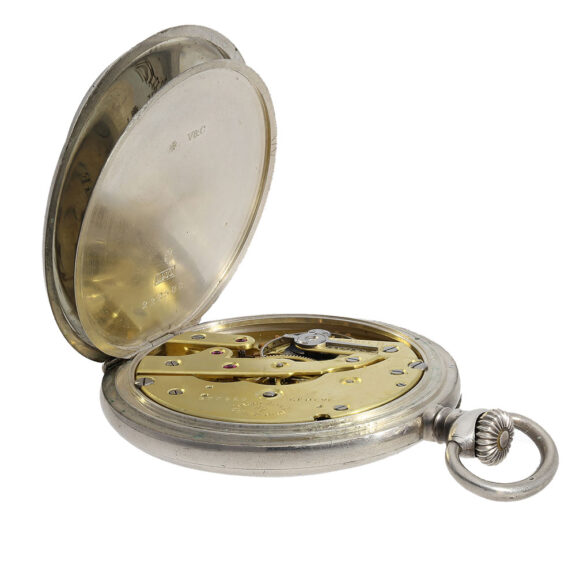 Fine Swiss silver open faced precision pocket watch Circa 1915 Fine Swiss silver open faced precision pocket watch Circa 1915