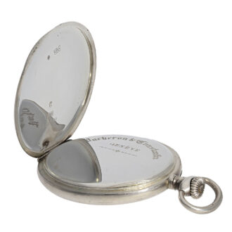 Fine Swiss silver open faced precision pocket watch Circa 1915